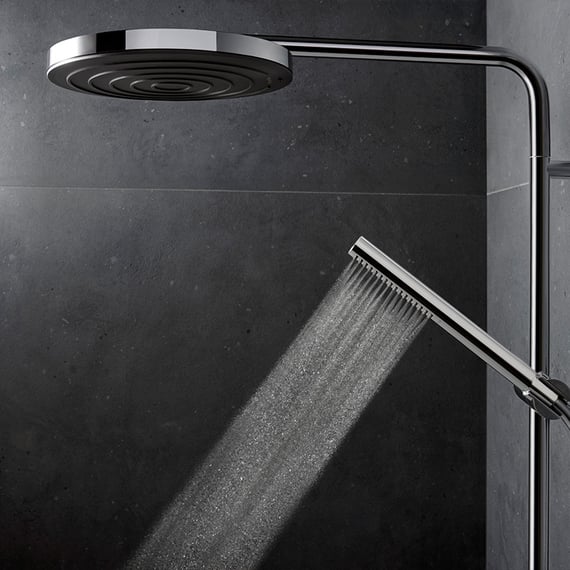hansgrohe Pulsify S Puro shower system, thermostat chrome - 24222000 ...