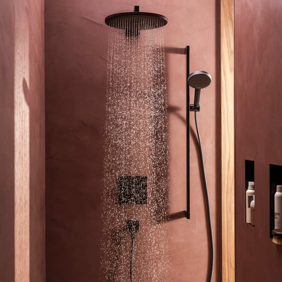 Hansgrohe Raindance Alive Select S Duschset – Mit EcoSmart, 3 Strahlarten, Duschkopf 125 Mm, Schlauch & Stange