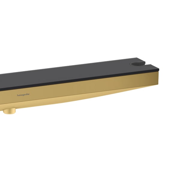 hansgrohe Rainfinity shower bracket with hose connection gold/graphite ...