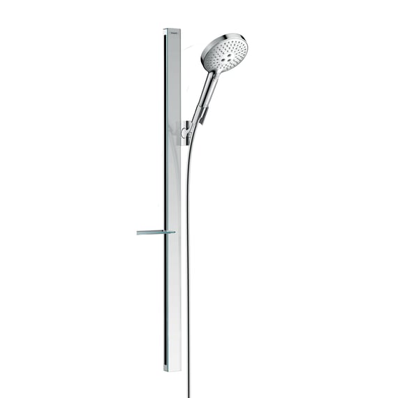 Hansgrohe 100 Classic Handbrause – 3 Strahlarten, 2,5 GPM, Mit QuickClean-Kalkstop