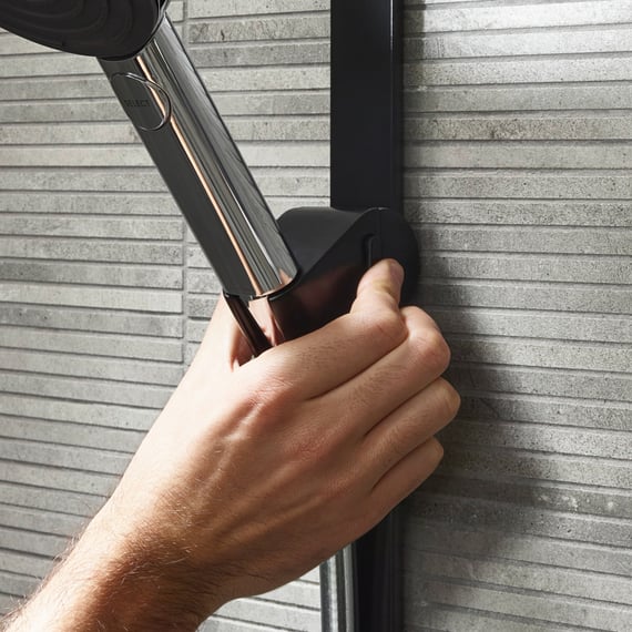 hansgrohe WallStoris shower bracket matt black - 27917670 | REUTER