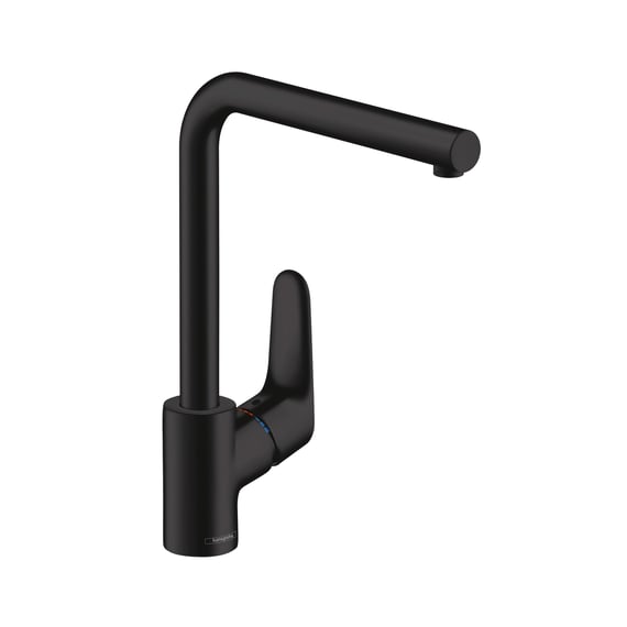hansgrohe Focus M41 kitchen mixer tap, swivelling matt black 