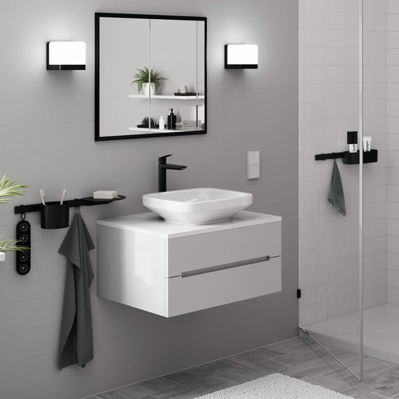 hansgrohe Logis Waschtischarmatur 240 mit erhöhtem Armaturenkörper 