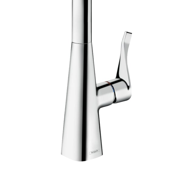 hansgrohe Metris Select M71 kitchen fitting, pull-out spout, swivelling ...