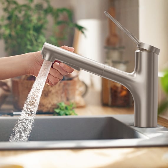 hansgrohe Zesis M33 Küchenarmatur, mit sBox, ausziehbar 