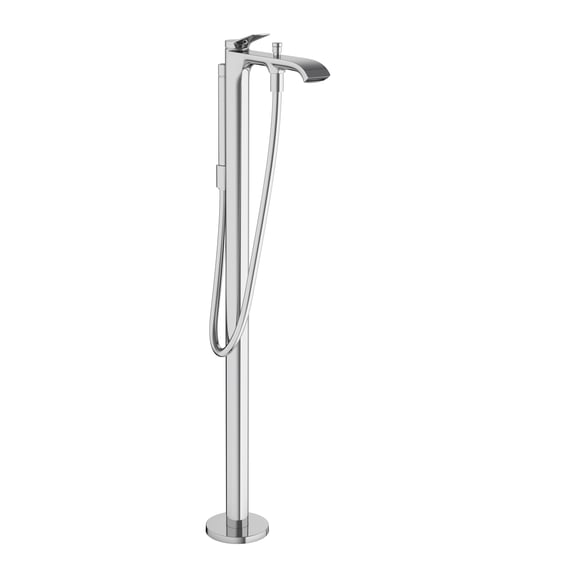 Hansgrohe Puravida White & Chrome Single Lever Floor Standing Bath