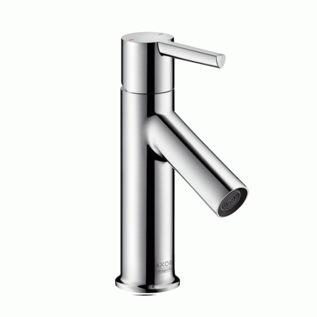 AXOR Starck Einhebel-Waschtischmischer 80, für Handwaschbecken mit Zugstangen-Ablaufgarnitur, chrom