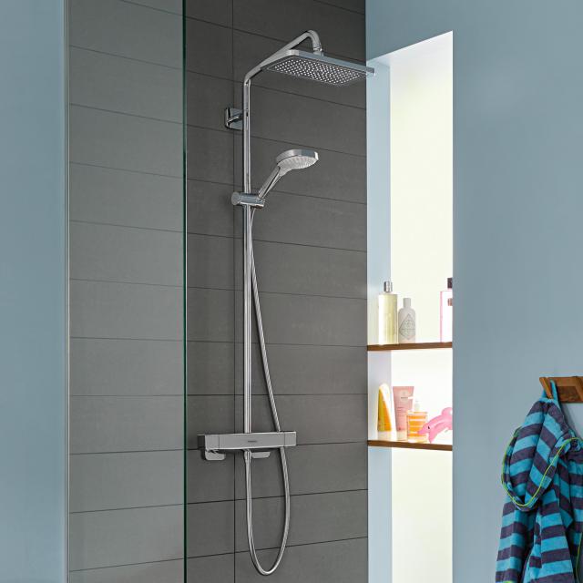 Hansgrohe Croma E 1jet Showerpipe mit Thermostat ohne EcoSmart