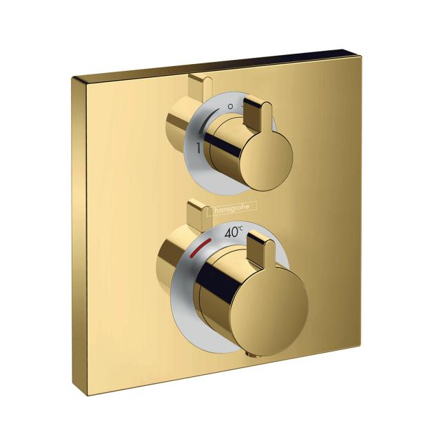 Hansgrohe Ecostat Square Thermostat Unterputz, für 2 Verbraucher gold