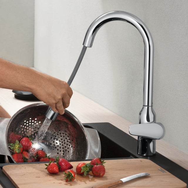 Hansgrohe HG Focus Monotrou Eco W. Waschtischarmatur – Keramik-Kartusche, Luftsprudler, Temperaturbegrenzt