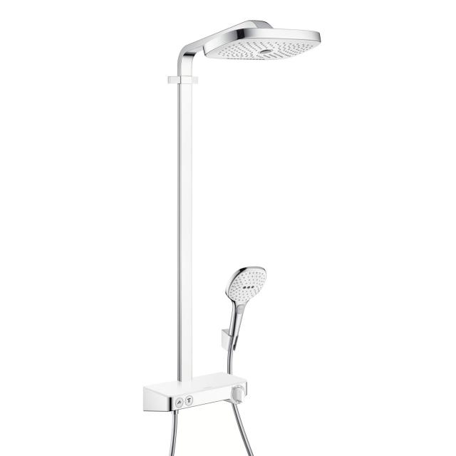 Hansgrohe Raindance Select E 300 2jet ShowerTablet Showerpipe weiß/chrom, mit EcoSmart
