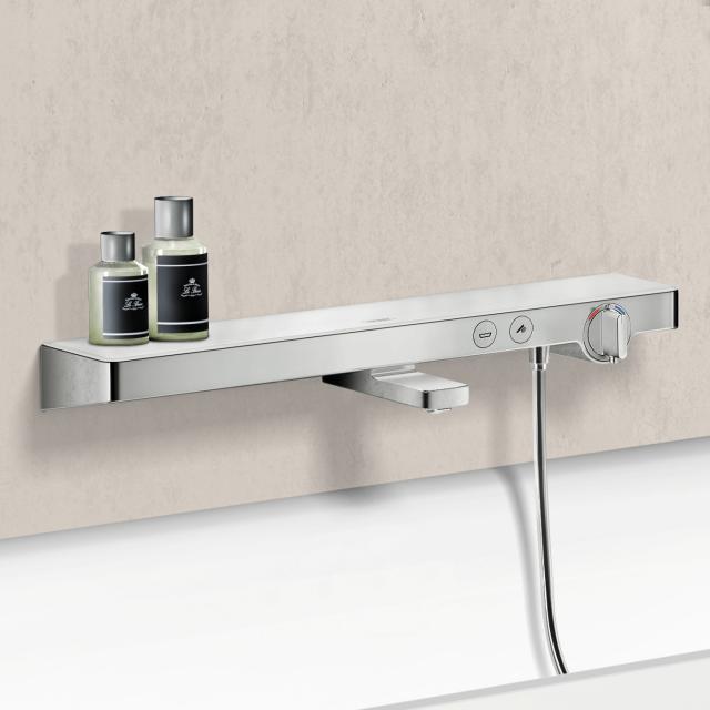 Hansgrohe ShowerTablet Select 700 Wannenthermostat Aufputz weiß/chrom