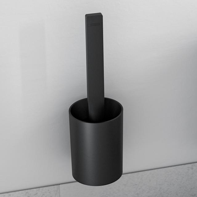 Hansgrohe WallStoris Toilettenbürstengarnitur schwarz matt