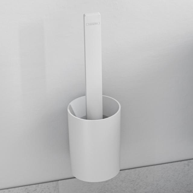 Hansgrohe WallStoris Toilettenbürstengarnitur weiß matt