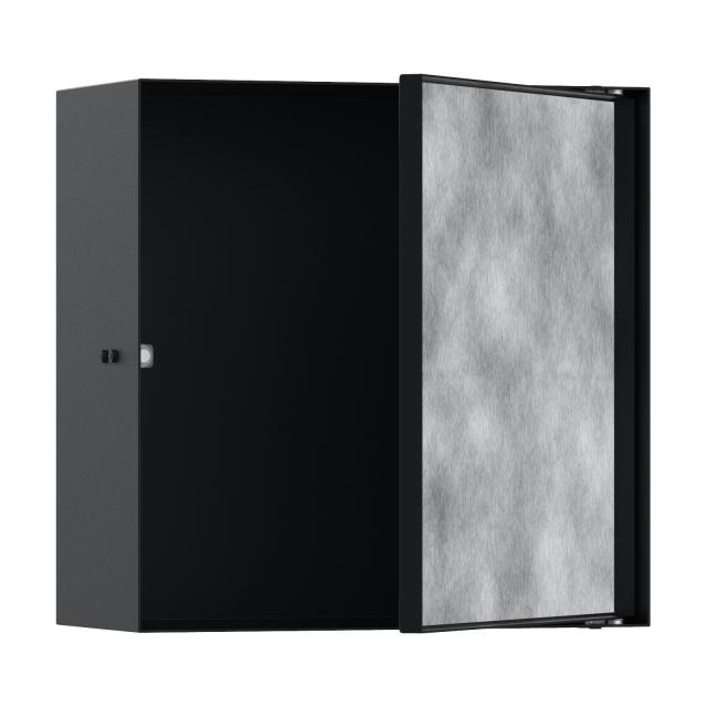 Hansgrohe XtraStoris Rock Wandnische mit befliesbarer Tür schwarz matt
