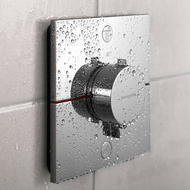 hansgrohe ShowerSelect Comfort E thermostat, for bath & shower chrome ...