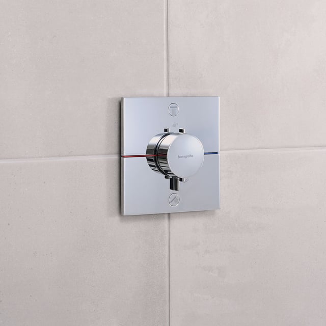 hansgrohe ShowerSelect Comfort E thermostat, for bath & shower chrome ...