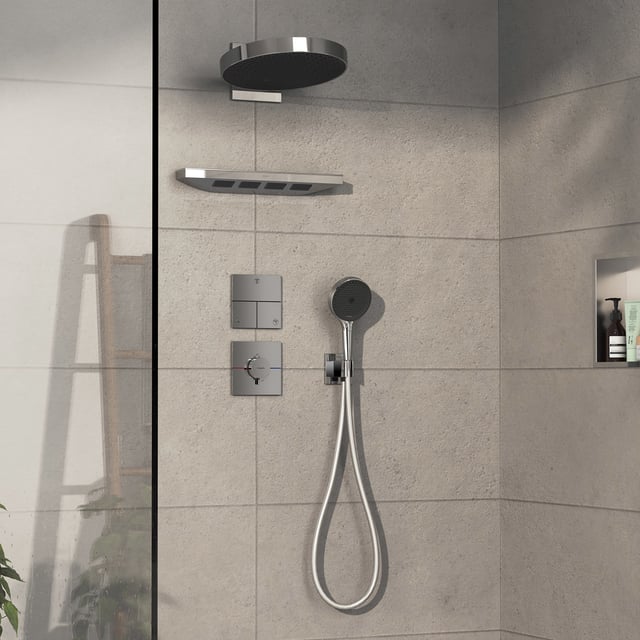 hansgrohe ShowerSelect Comfort E concealed shower fitting with ...