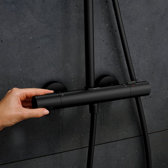 Erstaunlich Hansgrohe Duschsystem Schwarz Fotos