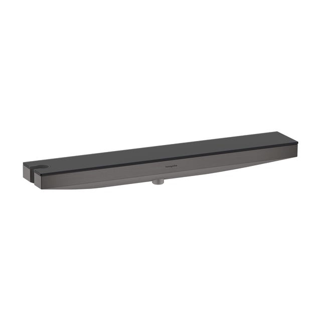 hansgrohe Rainfinity shower bracket with hose connection brushed black ...