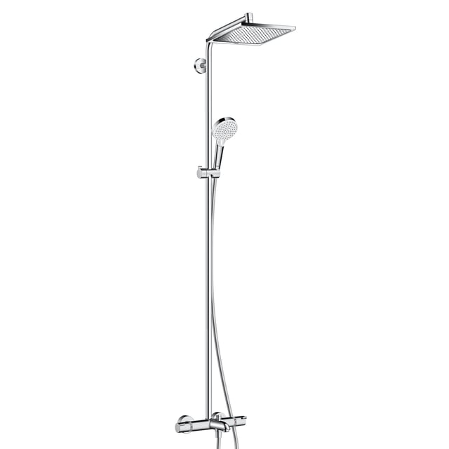 Hansgrohe Wannenauslauf Locarno Chrom 04814000 – Für Badewanne, Art Deco Design, Aus Messing