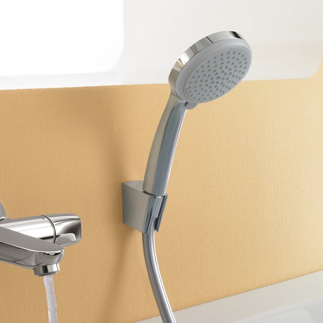 hansgrohe Croma 100 hand shower set with bracket, 4 spray modes