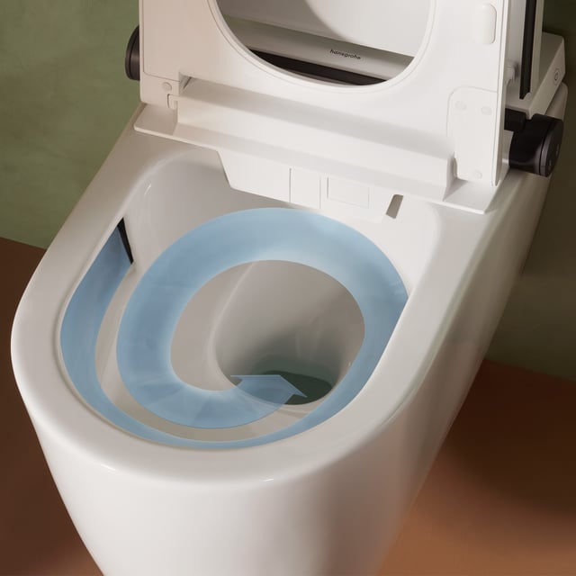 ラヴィ プラズマシャワー hansgrohe LavaPura Element S wall-mounted, shower toilet with