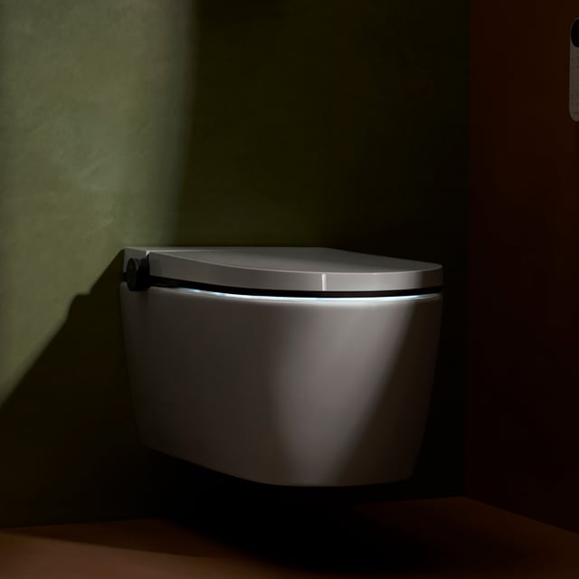 hansgrohe LavaPura Element S wall-mounted, shower toilet with AquaHelix ...