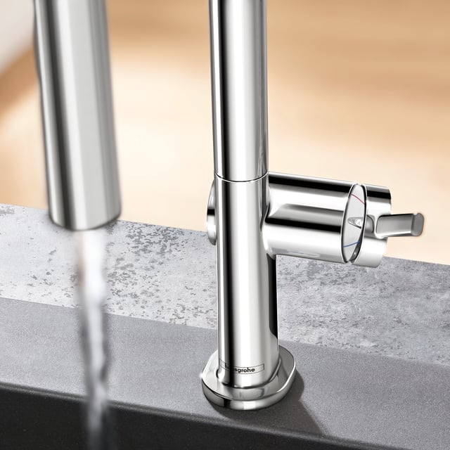 hansgrohe Talis M54 kitchen fitting with sBox, extendable, can be