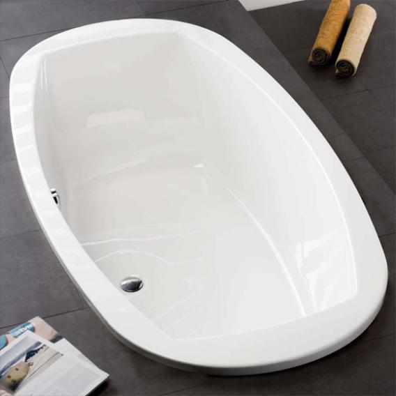 Hoesch LARGO Oval-Badewanne, Einbau weiß