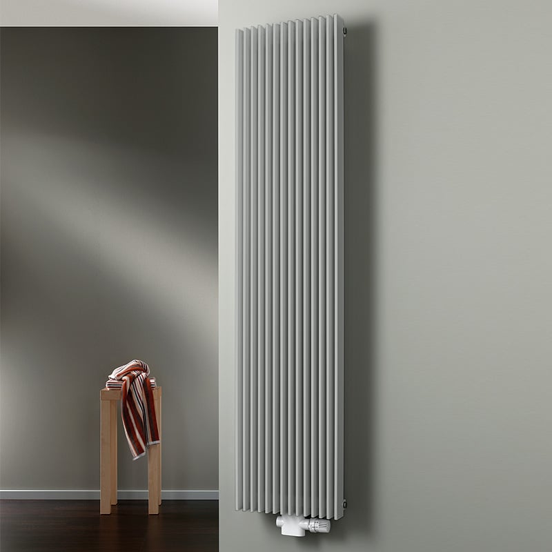 HSK Sky designer radiator, all hot water operation 1018 W, pearl grey ...