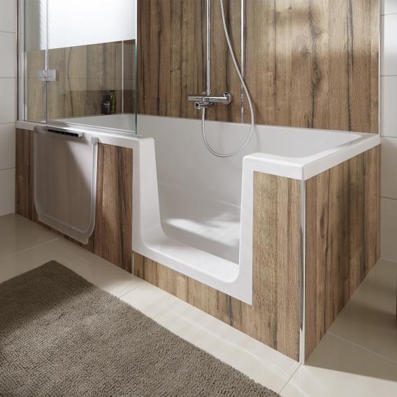 HSK Dobla Rechteck-Badewanne mit Duschzone, Einbau