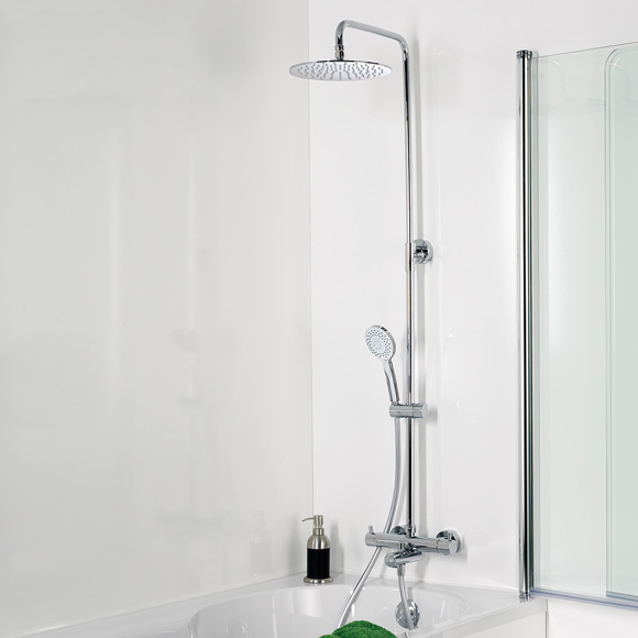 HSK RS 200 Thermostat für Badewanne Shower-Set mit Kopfbrause super-flach