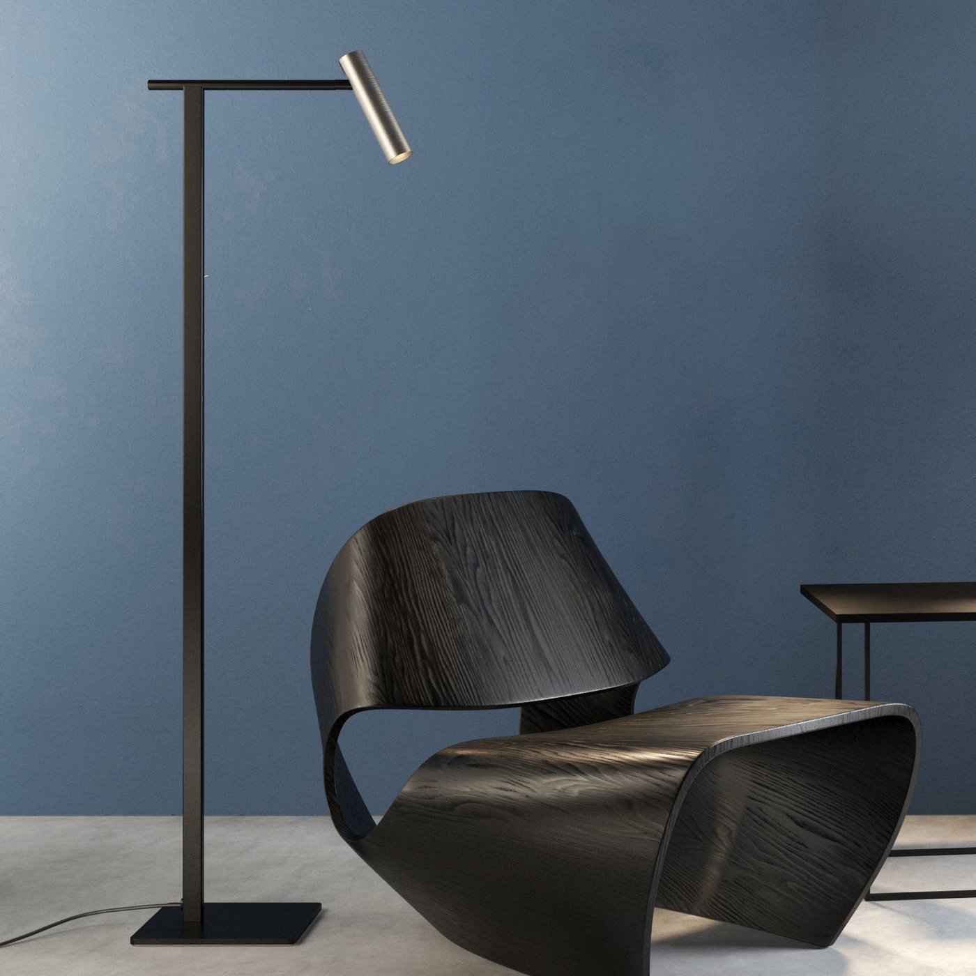 astro Leda floor lamp, GU10 matt nickel - 1457001+5040001 | REUTER