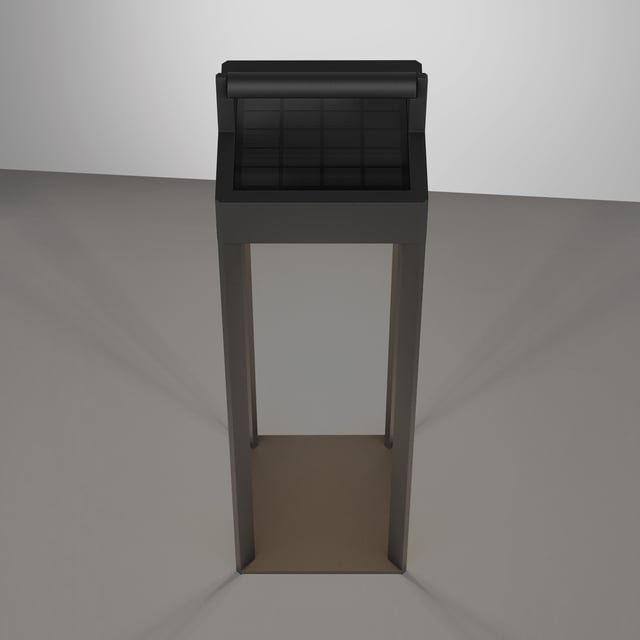 astro Kuro rechargeable solar table lamp, LED dimmable, black - 1430002 ...