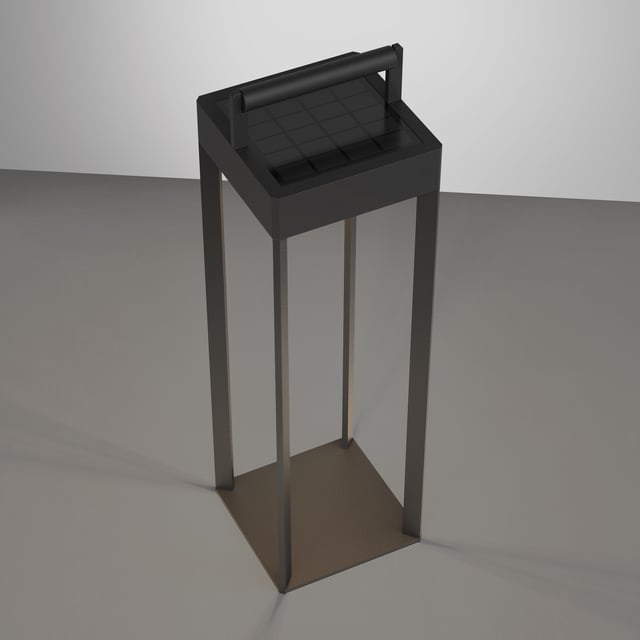 astro Kuro rechargeable solar table lamp, LED dimmable, black - 1430002 ...