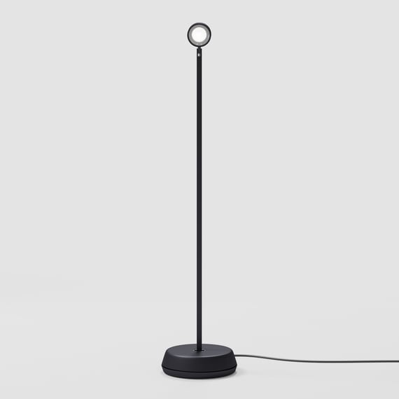 Lampadaire Halogène MAUL MAULsky 183cm Noir - Intensité Variable Pied Interrupteur Pour Salon Bureau Étude 2250 Lm