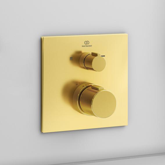 Ideal Standard Ceratherm C100 Thermostat Unterputz, für 2 Verbraucher brushed gold