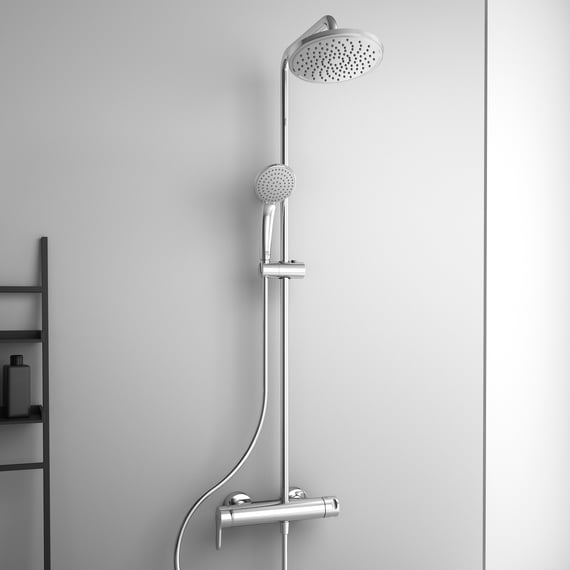 Produktbild von Ideal Standard Cerafine O Duschsystem BC750AA Mit Einhebel Brausearmatur Handbrause Chrom