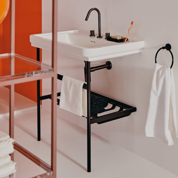 Ideal Standard Conca washbasin stand matt black