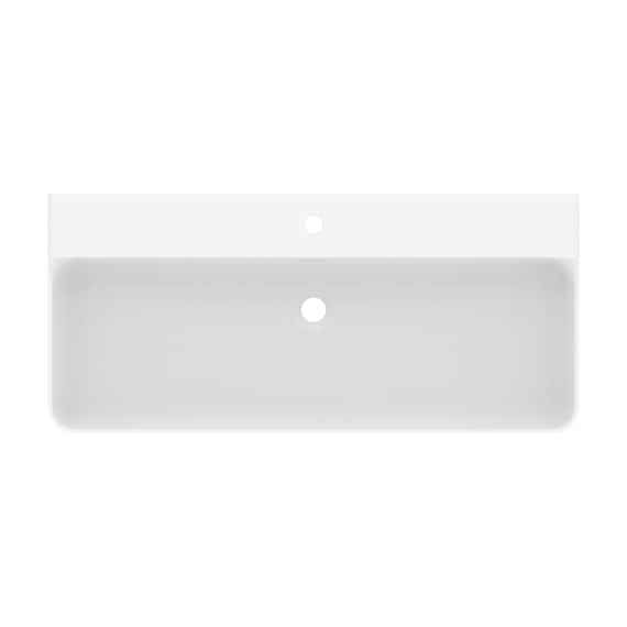 Ideal Standard Conca washbasin white, with Ideal Plus, with 1 tap hole,  ungrounded, without overflow