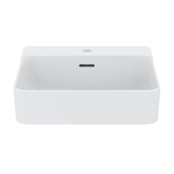 Ideal Standard Conca hand washbasin white, with 1 tap hole, grounded, with  overflow