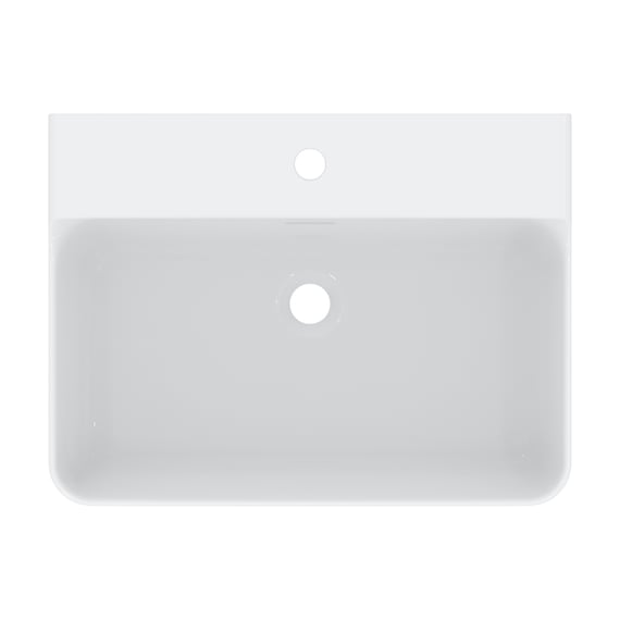 Ideal Standard Conca washbasin white, with Ideal Plus, with 1 tap hole,  grounded, with overflow - T3818MA