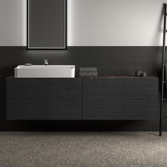 Ideal Standard Conca vanity unit T3994Y3 without vanity top, 2000 pull-out,  80 x 37 x 54 cm, Sunset matt lacquered