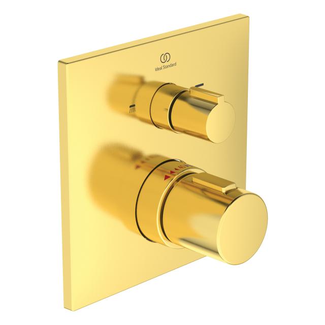 Ideal Standard Ceratherm C100 Thermostat Unterputz, für 2 Verbraucher brushed gold
