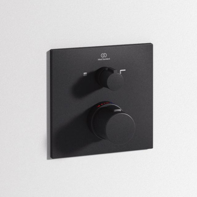Ideal Standard Ceratherm C100 Thermostat Unterputz, für 2 Verbraucher silk black