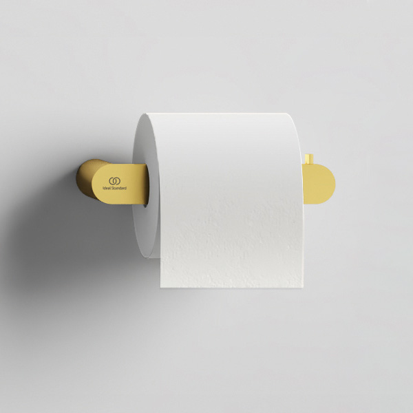 Ideal Standard Conca Papierrollenhalter rund brushed gold