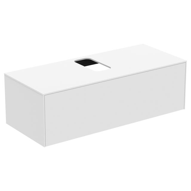Ideal Standard Conca Waschtischunterschrank mit 1 Auszug und 1 Ausschnitt weiß matt