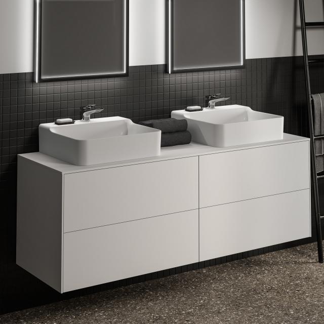 Ideal Standard Conca Waschtischunterschrank mit 4 Auszügen und 2 Ausschnitten weiß matt
