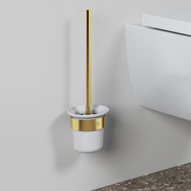 Ideal Standard Conca WC-Bürstengarnitur rund brushed gold